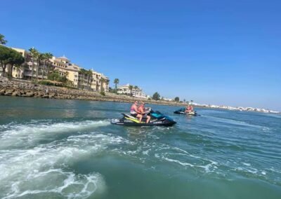 rutas en motos de agua alquiler barco el terron islantilla la antilla con y sin titulación patron motos de agua kawasaki